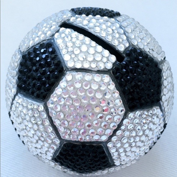 Julia Taylor Swarovski Crystal Soccer Ball Bank - Picture 4 of 4